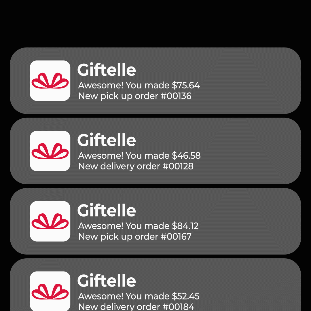 Every order calm and organized in Giftelle